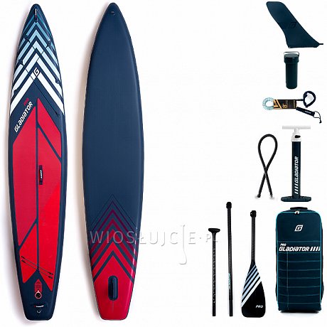 Deska SUP GLADIATOR PRO 12'6 LIGHT z wiosłem - pompowany paddleboard S22/S23 (594151)