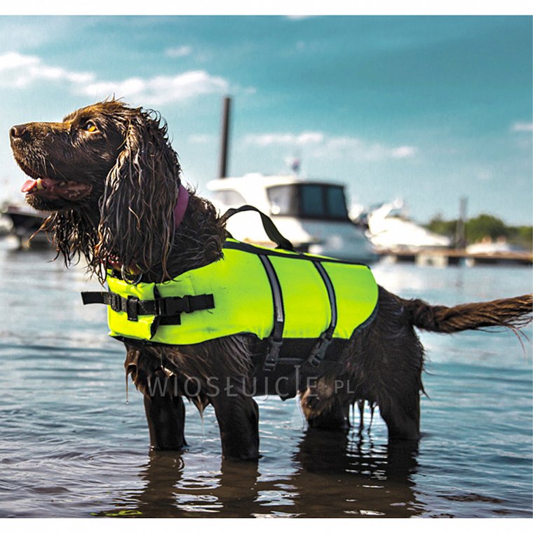 Nobby Elen záchranná plovací vesta pro psa neon žlutá