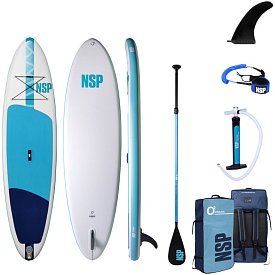 Deska SUP NSP 10’6 O2 Allrounder LT 32″ x 6″ - pompowany paddleboard