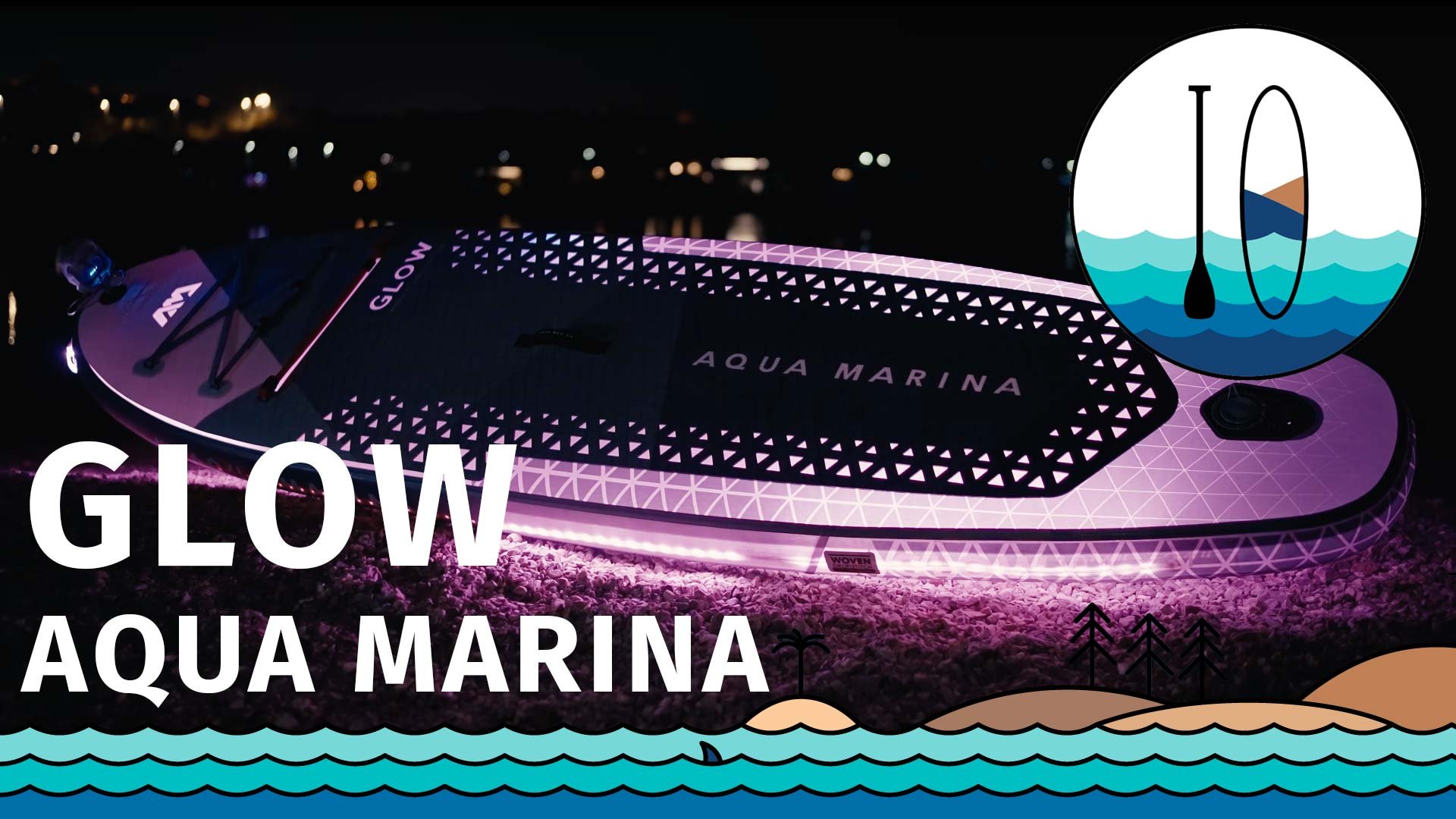 Świecąca deska SUP Aqua Marina Glow