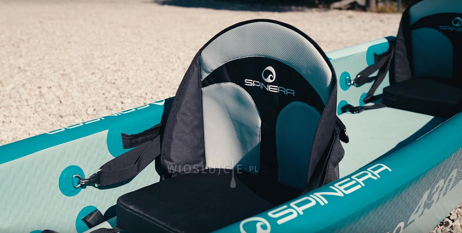 Recenze SPINERA MOLVENA 430 - kajak nebo kánoe se dřevěnými lavičkami?