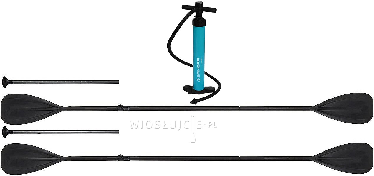 Kayak Set - SPINNERY - SUPKAYAK - 2 padd black +pump