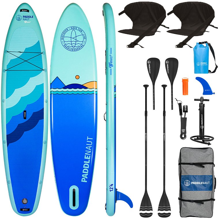 Paddleboardy PADDLENAUT WAVE MULTI 12'4. To nejlepší v jedné krabici.