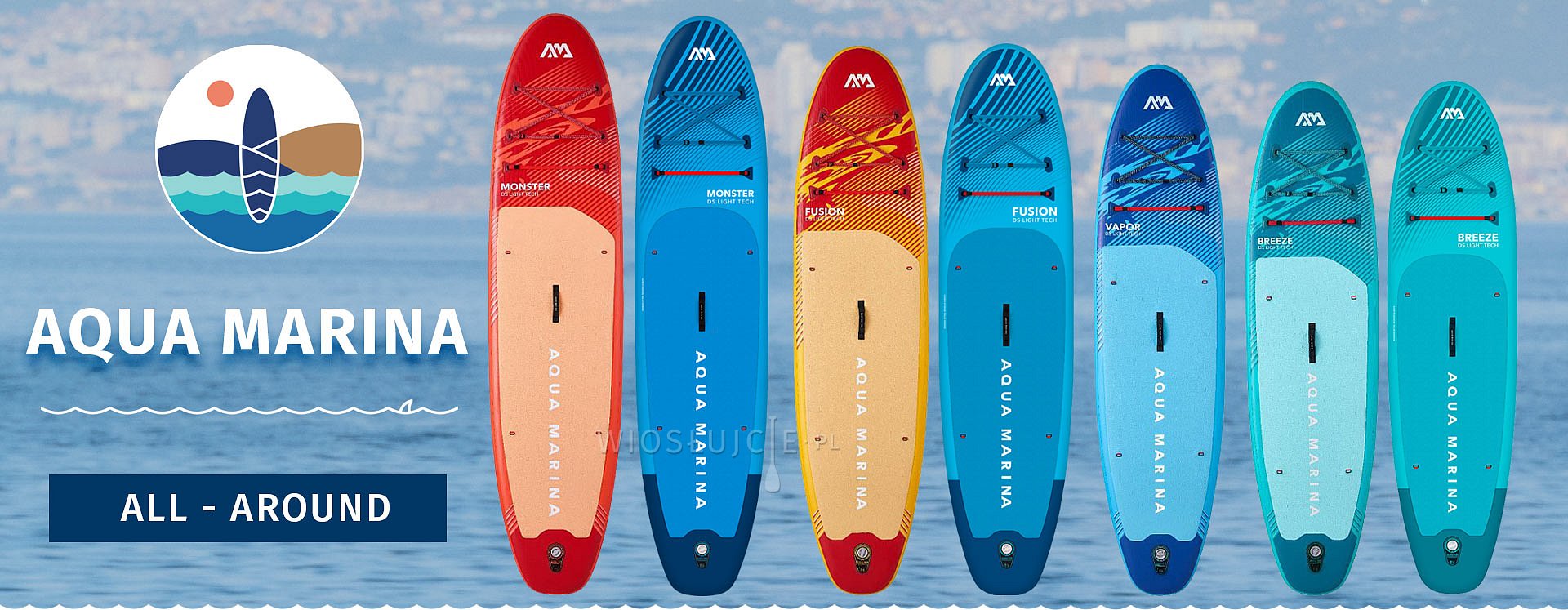 Deski SUP - AQUA MARINA - ALL-AROUND