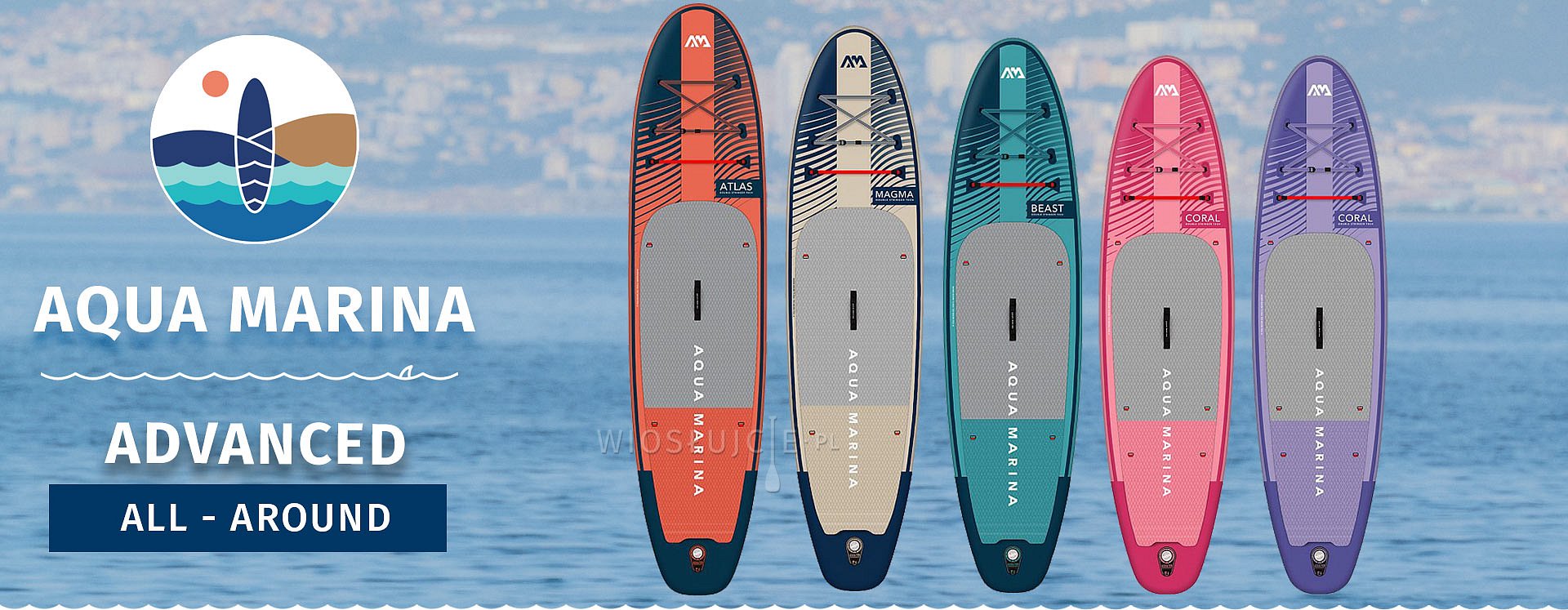Deski SUP - AQUA MARINA - ALL-AROUND ADVANCED