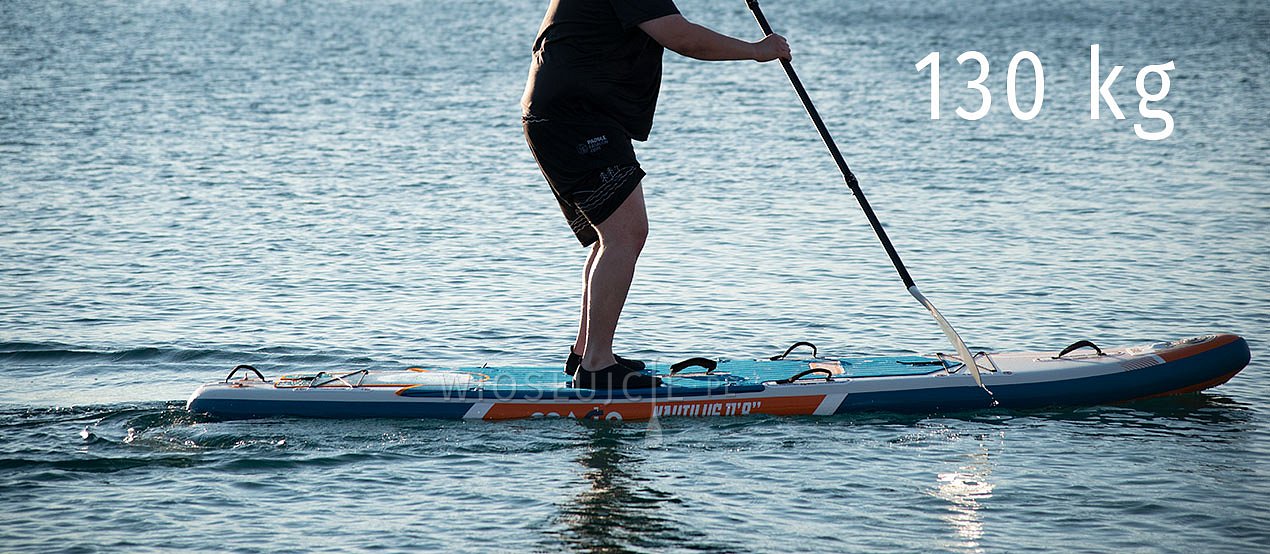 Zátěžový test paddleboardu COASTO NAUTILUS 11'8 při 130kg - PADLUJTE.CZ - pádlujte s námi!