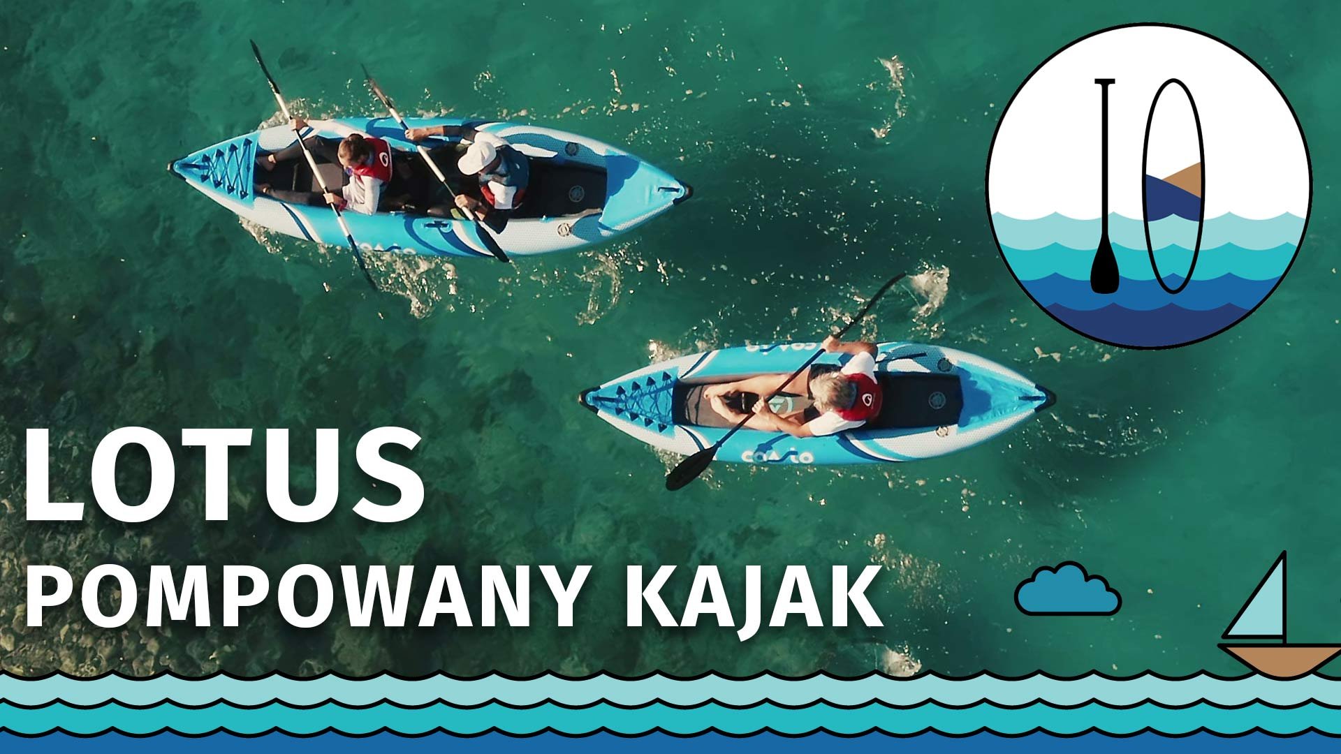 Pompowane kajaki Coasto Lotus 1- i 2-osobowe