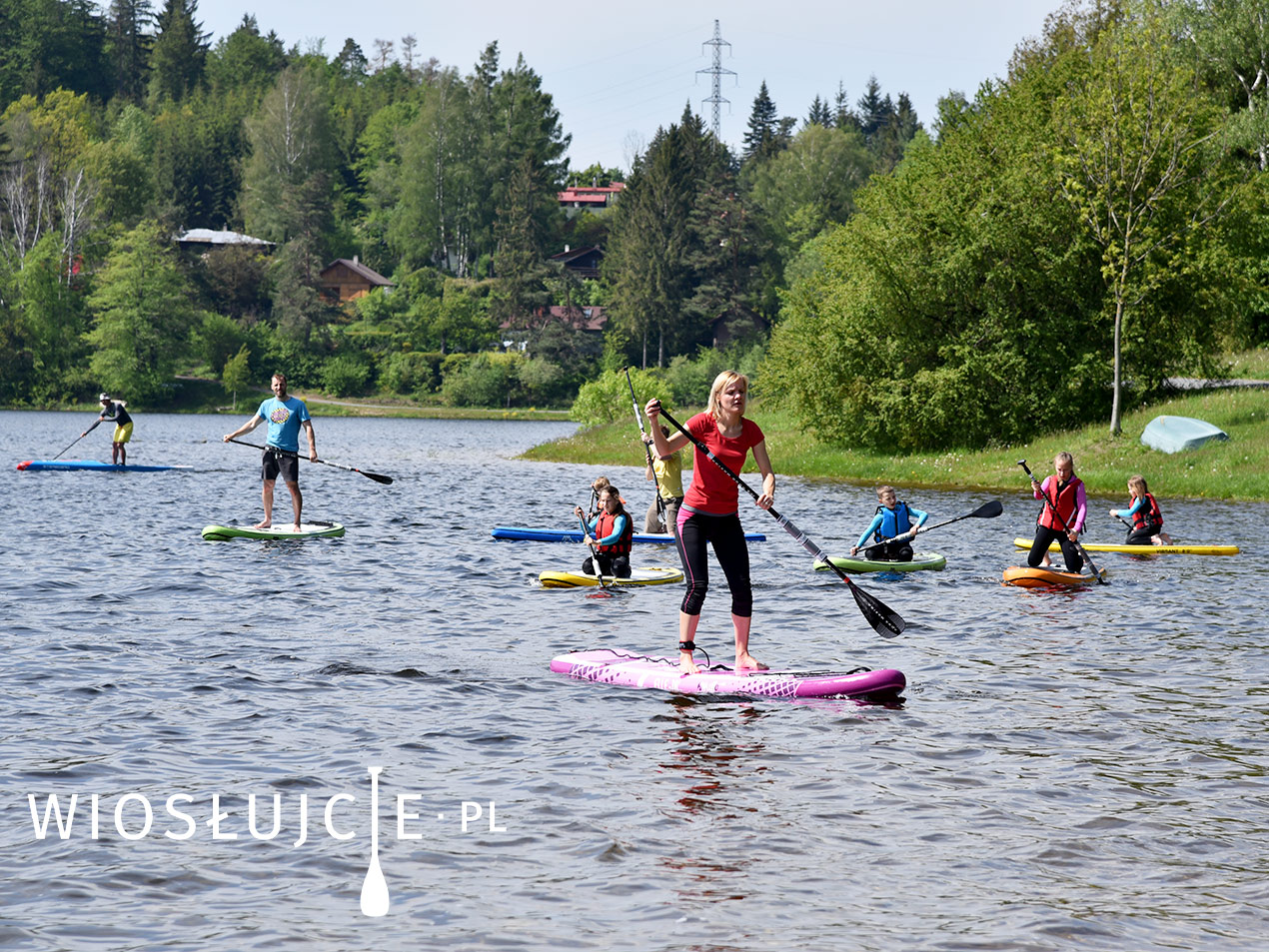 Pierwsze pływanie na desce SUP paddleboard