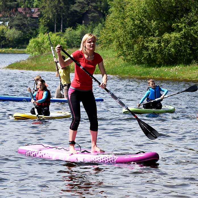 Pierwsze pływanie na desce SUP paddleboard