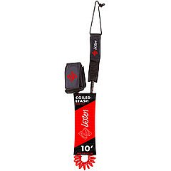 leash LOZEN Coiled 8mm 10'0 RED - linka bezpieczeństwa do desek SUP