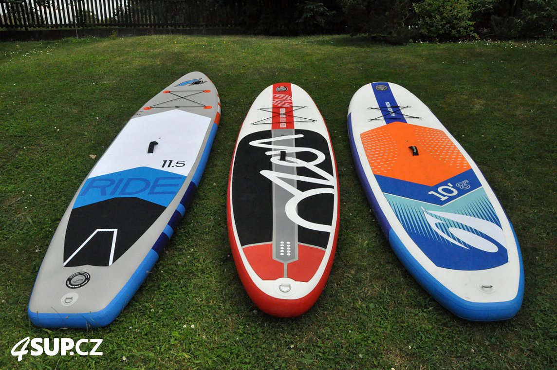 Nafukovací paddleboard a windsurfing F2, LOZEN 10'6, AQUADESIGN IBRID 10'8 WindSup výuka windsurfingu Seč