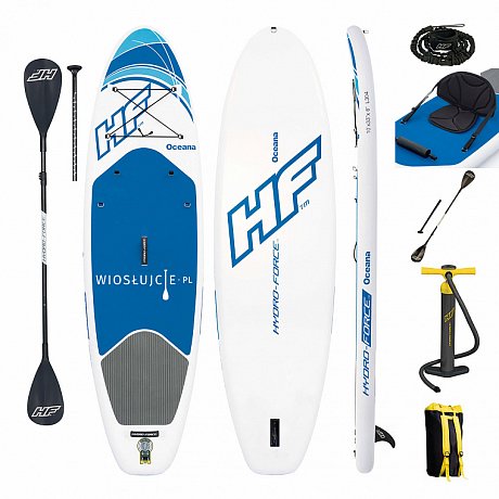 Deska SUP HYDRO FORCE Oceana XL Combo 10' z wiosłem - pompowany paddleboard (65303)