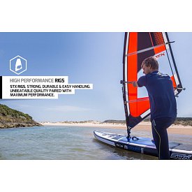 deska SUP STX WS FREERIDE 9'8 WindSUP BLUE/ WHT/ BLACK z wiosłem - pompowany windsup 2019