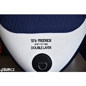 Deska SUP STX FREERIDE 10'6 BLUE/ORANGE (6457) z wiosłem - pompowany