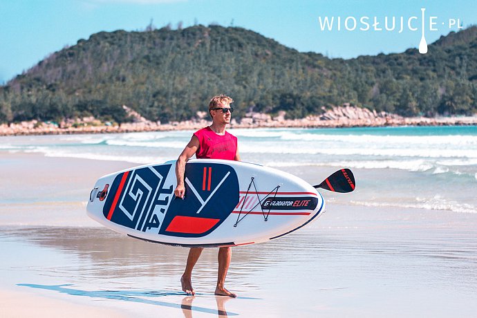 Deska SUP GLADIATOR ELITE 10'6 z wiosłem - pompowany paddleboard S21 (592416)