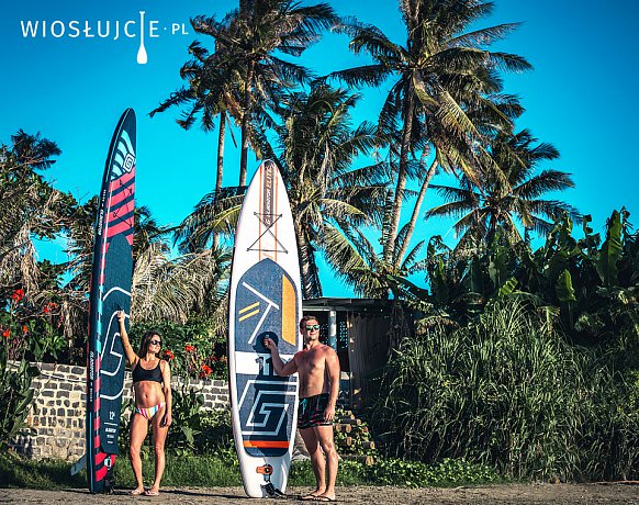 Deska SUP GLADIATOR ELITE 12'6 SPORT z wiosłem carbonowym - pompowany paddleboard S21 (592430)