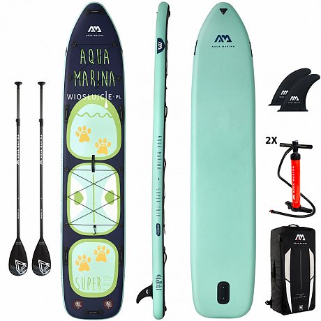 Deska SUP AQUA MARINA SUPER TRIP 14 TANDEM - pompowany paddleboard dla dwóch osób