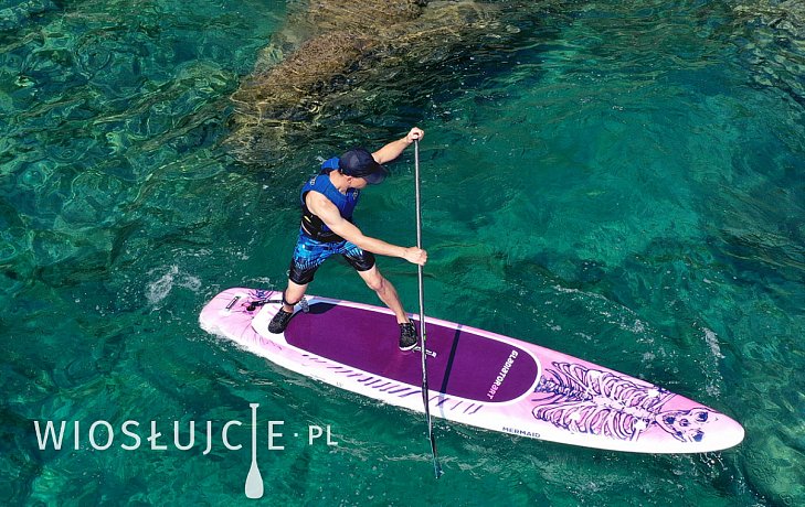 Deska SUP GLADIATOR PRO ART MERMAID 10'6 z wiosłem - pompowany paddleboard