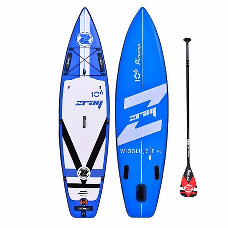 Deska SUP Zray FURY PRO 10'6 z wiosłem - pompowany paddleboard