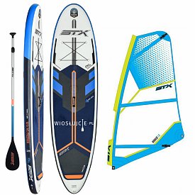 Deska SUP STX WS Freeride 10'6 WindSUP BLUE/ ORG (6372) + pędnik STX MiniKid - zestaw deska SUP z pędnikiem