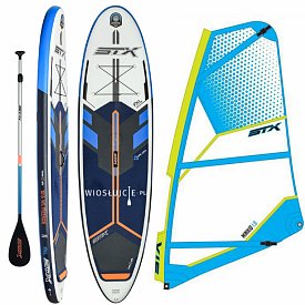 Deska SUP STX WS Freeride 10'6 WindSUP BLUE/ ORG (6372) + pędnik STX MiniKid - zestaw deska SUP z pędnikiem