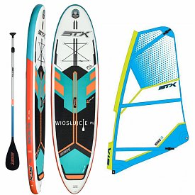 Deska SUP STX WS Freeride 10'6 WindSUP MINT/ ORG + pędnik STX MiniKid - zestaw deska SUP z pędnikiem