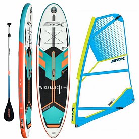 Deska SUP STX WS Freeride 10'6 WindSUP MINT/ ORG + pędnik STX MiniKid - zestaw deska SUP z pędnikiem