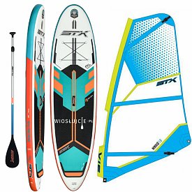 Deska SUP STX WS Freeride 10'6 WindSUP MINT/ ORG + pędnik STX MiniKid - zestaw deska SUP z pędnikiem