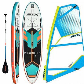 Deska SUP STX WS Freeride 10'6 WindSUP MINT/ ORG + pędnik STX MiniKid - zestaw deska SUP z pędnikiem