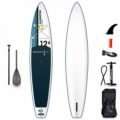 deska SUP GLADIATOR LIGHT 12'6S z wiosłem - pompowany paddleboard
