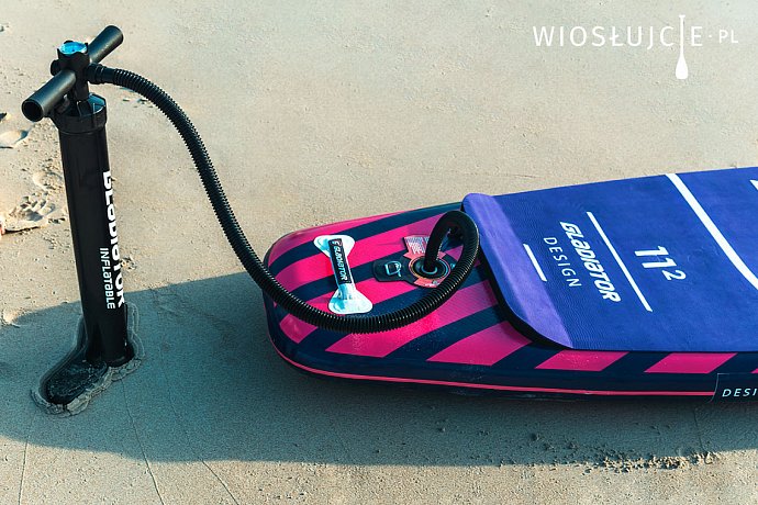 deska SUP GLADIATOR PRO DESIGN 12'6 T z wiosłem karbonowym - pompowany paddleboard