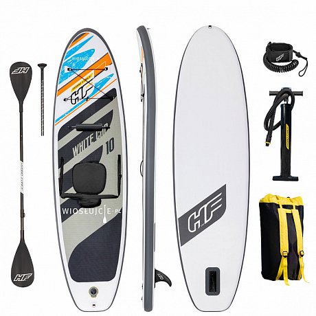 Deska SUP HYDRO FORCE WHITE CAP COMBO 10'0 z wiosłem - pompowany paddleboard 2021 (65341)