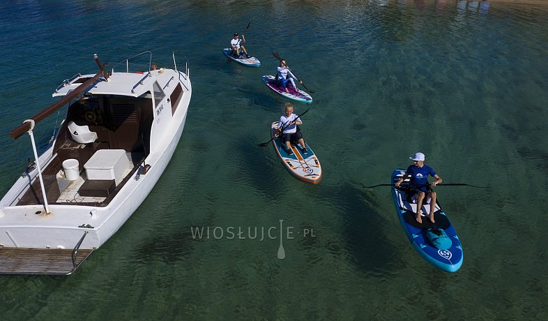 Deska SUP SKIFFO ELLE 10'4 z wiosłem - pompowany paddleboard