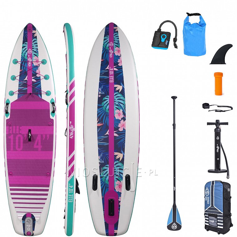 Deska SUP SKIFFO ELLE 10'4 z wiosłem - pompowany paddleboard