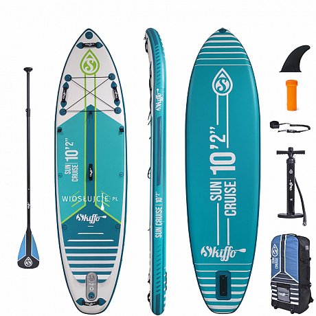 Deska SUP SKIFFO SUN CRUISE 10'2 z wiosłem - pompowany paddleboard