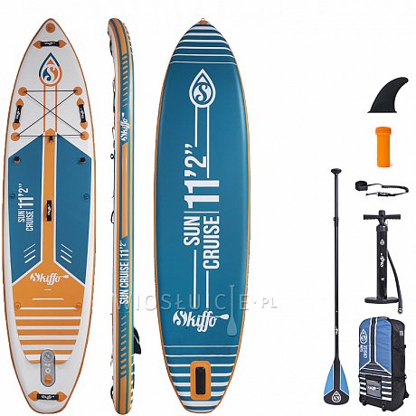 Deska SUP SKIFFO SUN CRUISE 11'2 z wiosłem - pompowany paddleboard