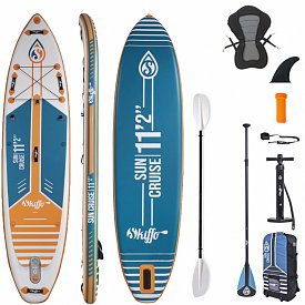 Deska SUP SKIFFO SUN CRUISE 11'2 z wiosłem - pompowany paddleboard