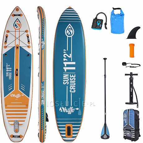 Deska SUP SKIFFO SUN CRUISE 11'2 z wiosłem - pompowany paddleboard