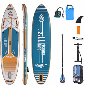 Deska SUP SKIFFO SUN CRUISE 11'2 z wiosłem - pompowany paddleboard