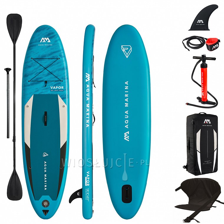 Deska SUP AQUA MARINA VAPOR 10'4 zestaw 2021