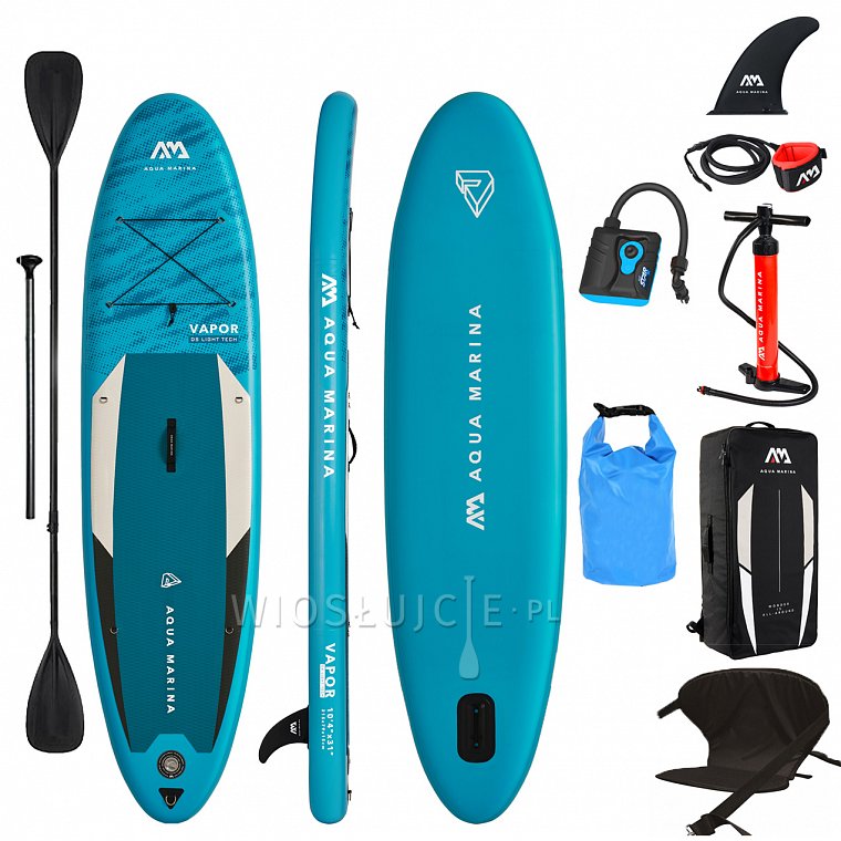 Deska SUP AQUA MARINA VAPOR 10'4 zestaw 2021