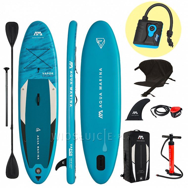 Deska SUP AQUA MARINA VAPOR 10'4 zestaw 2022