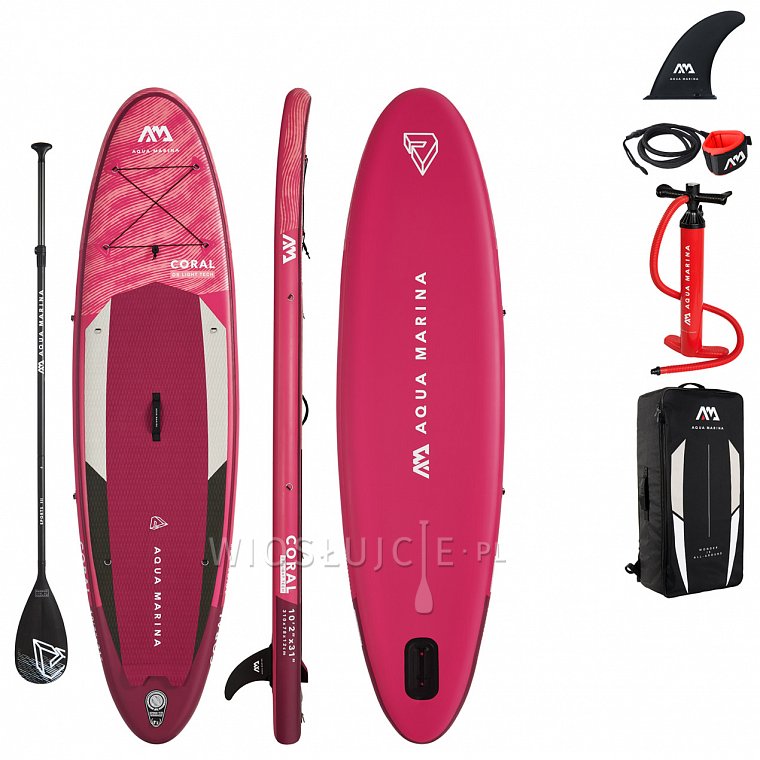 Deska SUP AQUA MARINA CORAL 10'2 zestaw