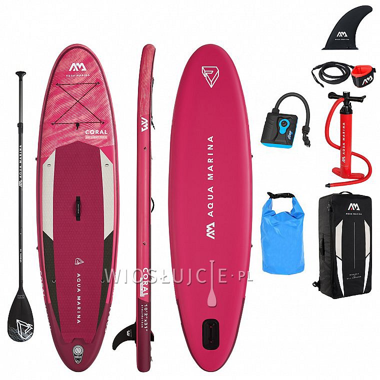 Deska SUP AQUA MARINA CORAL 10'2 zestaw