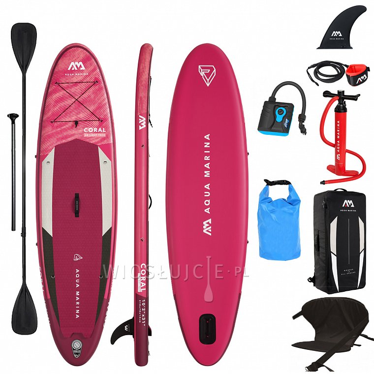 Deska SUP AQUA MARINA CORAL 10'2 zestaw