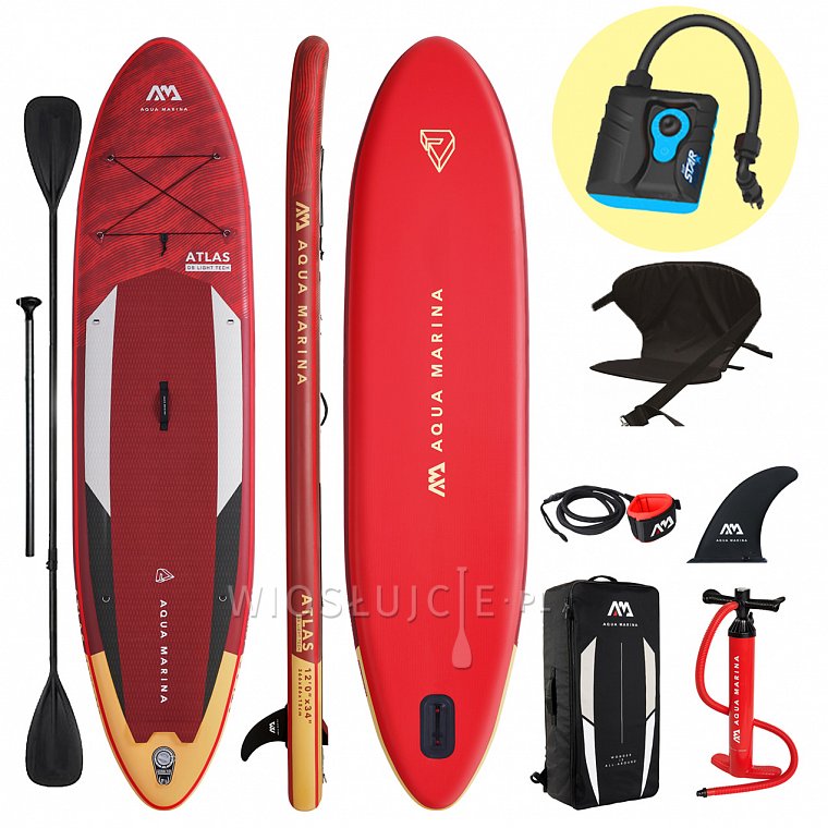 Deska SUP AQUA MARINA ATLAS 12'0 zestaw 2022