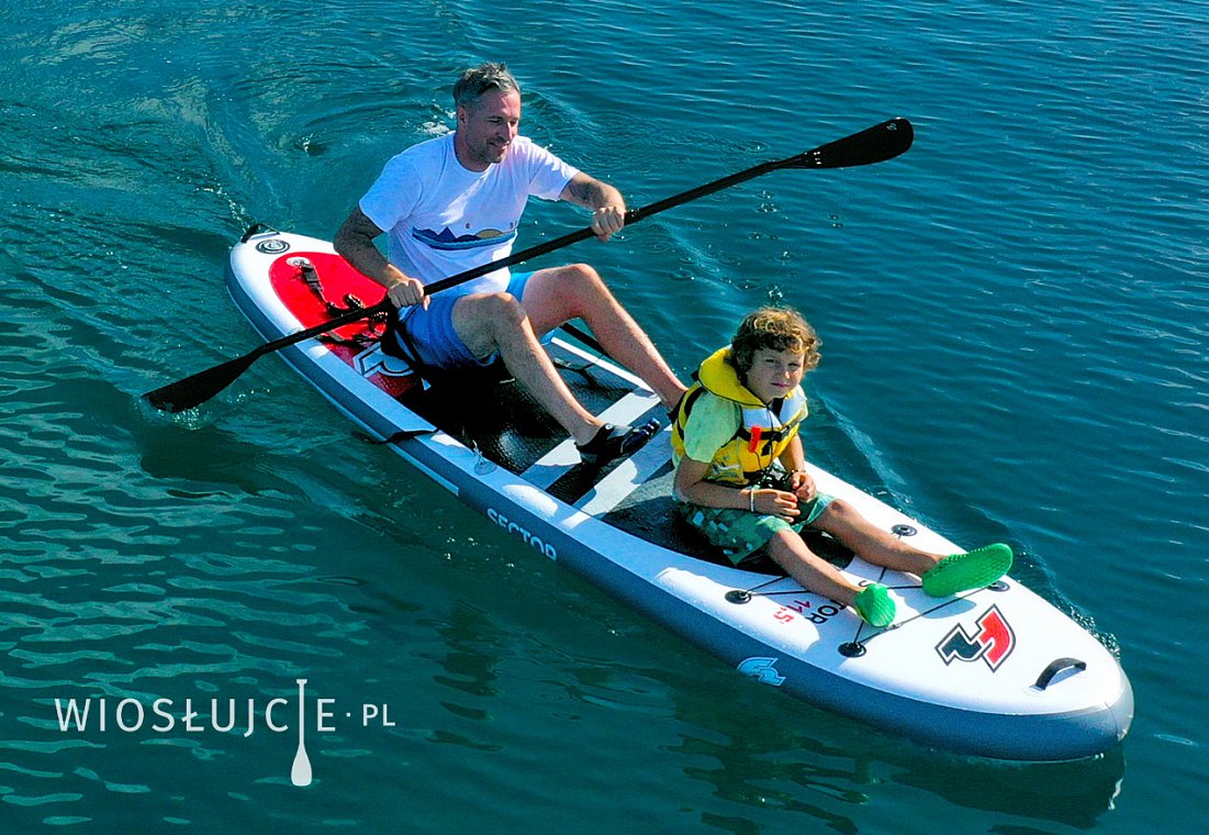 Deska SUP F2 SECTOR 12'2 XL COMBO z wiosłem - pompowany paddleboard