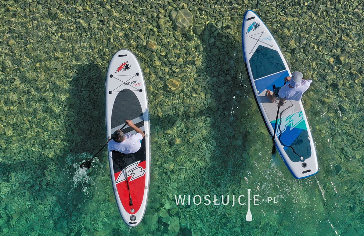 Deska SUP F2 SECTOR 12'2 XL COMBO z wiosłem - pompowany paddleboard