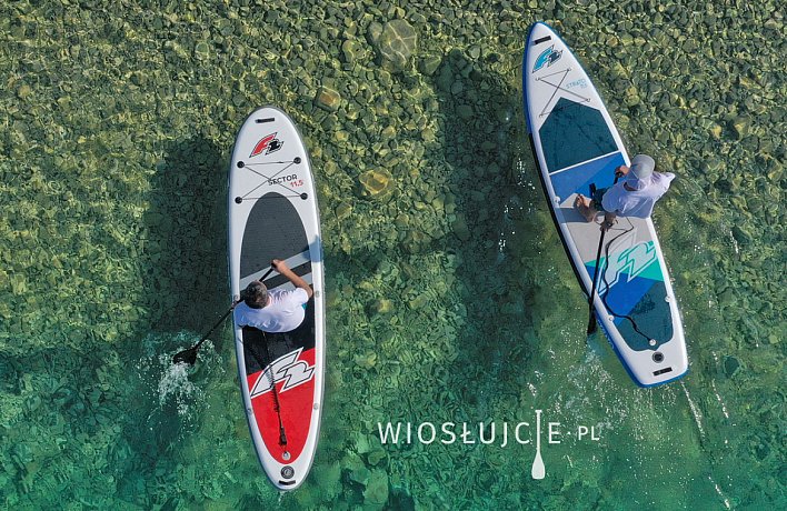 Deska SUP F2 SECTOR 12'2 XL COMBO z wiosłem - pompowany paddleboard