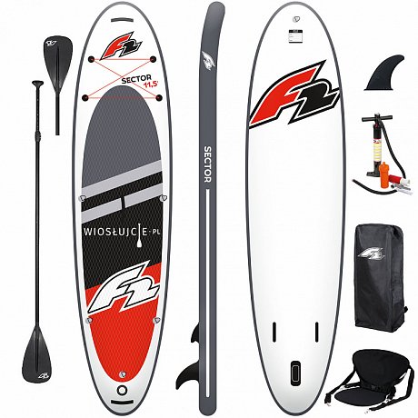 Deska SUP F2 SECTOR 12'2 XL COMBO z wiosłem - pompowany paddleboard